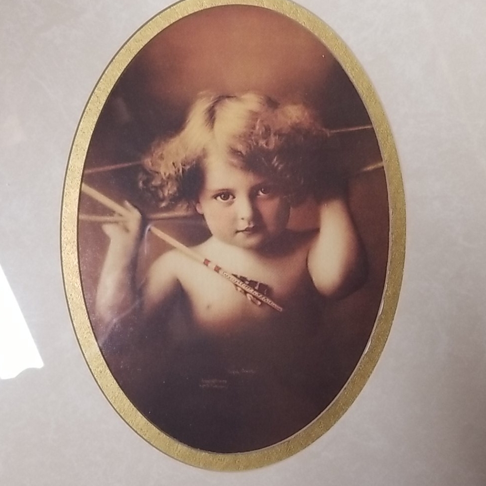 Cupid Awake Print M.B.Parkinson Mat Frame